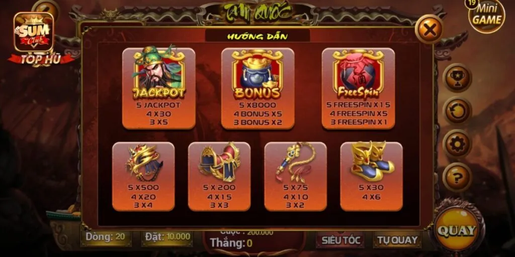 Bạn hãy chọn mức cược thấp để làm quen với trò chơi quay hũ